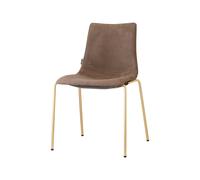 Chaise 4 Pieds Assise rembourré Empilable Sans Accoudoirs Scab Zebra Pop 2640 OS M1 05 Brun Vison