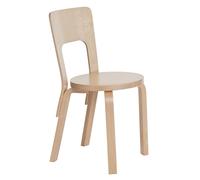 Chaise 66 structure laqué claire clear lacquered solid birch base
