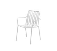 Chaise à accoudoirs Casablanca blanc 58x84.2x59 cm