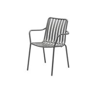 Chaise à accoudoirs Casablanca gris 58x84.2x59 cm