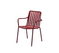 Chaise à accoudoirs Casablanca rouge 58x84.2x59 cm