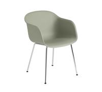 Chaise à accoudoirs recy iber cadre tubulaire chrome WxHxD 54,5x77x56cm