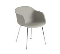 Chaise à accoudoirs recy iber cadre tubulaire chrome WxHxD 54,5x77x56cm