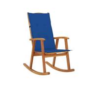 vidaXL Chaise à bascule avec supports en bois massif d'acacia