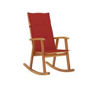 Chaise à bascule avec coussins Bois d acacia massif
