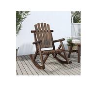 vidaXL Chaise à bascule de jardin 69x96x101 cm bois massif épicéa
