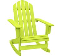 Chaise à bascule de jardin Adirondack bois de sapin massif vert
