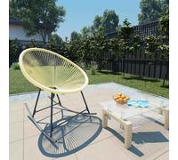 vidaXL Chaise de jardin Acapulco Poly rotin Beige