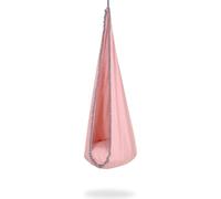 Chaise à bascule Hammon Cocon - Chaise suspendue pour enfants - Coussin confortable et lavable - Rose pastel
