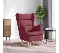 Chaise à bascule vert foncé 74x90x102 cm tissu chaise siège de salon vidaXL