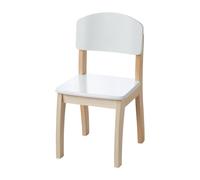 roba Chaise pour Enfant, avec Dossier, Bois laqué Blanc, 61,5 x 33 x 33,5 cm, Hauteur d'assise 31.5 cm 50778WE