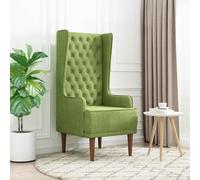 Chaise à dossier haut avec boutons capitonnés Velours Fauteuil de Salon vidaXL v