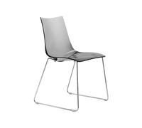 Chaise À Patins Empilable Sans Accoudoirs Scab Zebra Antichoc 2274 183 Transparent fumé