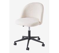 Chaise à roulettes enfant en sherpa écru TU