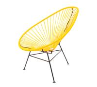 Chaise Acapulco Chair Acapulco Design jaune, 70x92x95 cm