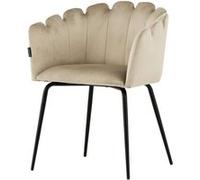 Chaise en Velours Limhamn 76cm Beige