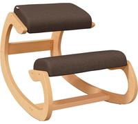 Chaise assis-genoux marron 55x84x55 cm contreplaqué de bouleau