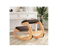 vidaXL Chaise Assis-genoux, Siège Assis-genoux avec Coussin, Tabouret de Genou Ergonomique Maison Bureau, Moderne, Marron Contreplaqué de Bouleau marron G