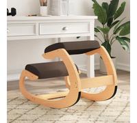 vidaXL Chaise Assis-genoux, Siège Assis-genoux avec Coussin, Tabouret de Genou Ergonomique Maison Bureau, Moderne, Marron Contreplaqué de Bouleau marron G