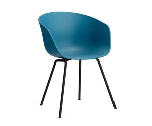 Chaise avec accoudoirs About a Chair AAC 26 2.0 structure noire black powder-coated steel base