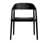 AC2 Chaise de Salle à Manger avec Accoudoirs Noir
