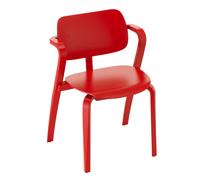 Chaise avec accoudoirs Aslak lacquered solid birch base