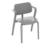 Chaise avec accoudoirs Aslak lacquered solid birch base