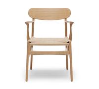 Chaise avec accoudoirs CH26 structure chêne WxHxD 59x79x52cm
