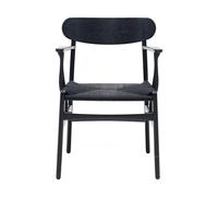 Chaise avec accoudoirs CH26 structure chêne WxHxD 59x79x52cm