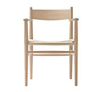 Chaise avec accoudoirs CH37 structure chêne WxHxD 58x81x50cm