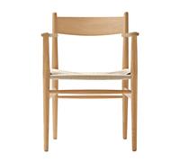 Chaise avec accoudoirs CH37 structure chêne WxHxD 58x81x50cm
