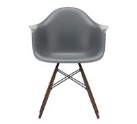 Chaise avec accoudoirs Eames DAW RE érable foncé dark maple base/ black steel/ felt gliders black