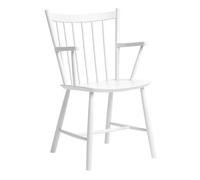 HAY Chaise à accoudoirs J42 White lacquered beech