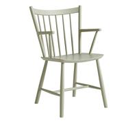 HAY Chaise à accoudoirs J42 Warm grey laqué hêtre