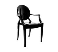 Chaise avec accoudoirs Louis Ghost WxHxD 54x93x55cm