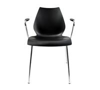 Kartell Chaise Maui avec accoudoirs, Designer Vico Magistretti, 58x77x52 cm