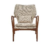 Chaise avec accoudoirs Peggy ash base