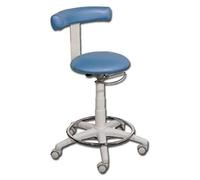 Chaise avec anneau, bleu clair, Paris, 1 pièce, en acier inoxydable