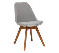 Chaise ""Baya"" en hêtre 48x55cm gris - Atmosphera Créateur d'intérieur