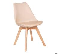 Chaise ""Baya"" pieds hêtre beige - Atmosphera Créateur d'intérieur