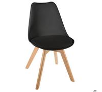 Chaise ""Baya"" pieds hêtre noir - Atmosphera Créateur d'intérieur