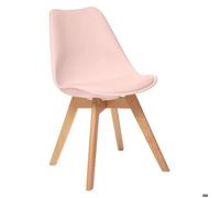 Chaise ""Baya"" pieds hêtre rose - Atmosphera Créateur d'intérieur