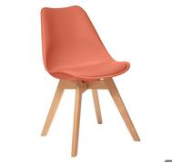 Chaise ""Baya"" pieds hêtre rose terracotta - Atmosphera Créateur d'intérieur