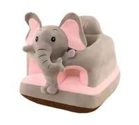Chaise bébé Sit Me Up Mignon éléphant gris Sit Me Up Siège de sol pour bébé Siège de en peluche soutien amovible et lavable pour la maison ou les voyages..