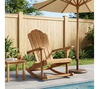 vidaXL Chaise berçante Adirondack de Jardin Naturel
