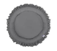 Chaise berçante anti-friction avec volant gris anthracite 90 cm douce et sécurisée pour enfants