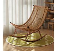 Chaise Berçante Tissée en Rotin Faite à la Main, Chaise Longue Confortable | Fauteuil a Bascule Allaitement for Adultes, Idéales for le Salon ou la Chambre à Coucher(Chair)