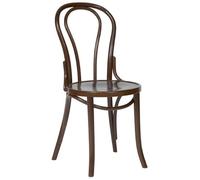 Bolero Chaise bistrot en bois courbé Bolero – finition noyer, cadre hêtre, hauteur d'assise 460 mm