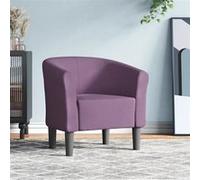 vidaXL Chaise cabriolet en tissu, siège rembourré avec accoudoirs – Violet