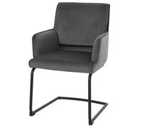Mendler HWC-N60 - Chaise cantilever - Gris foncé